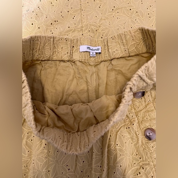 Madewell Eyelet Side-Button Midi Skirt - Picture 2 of 5